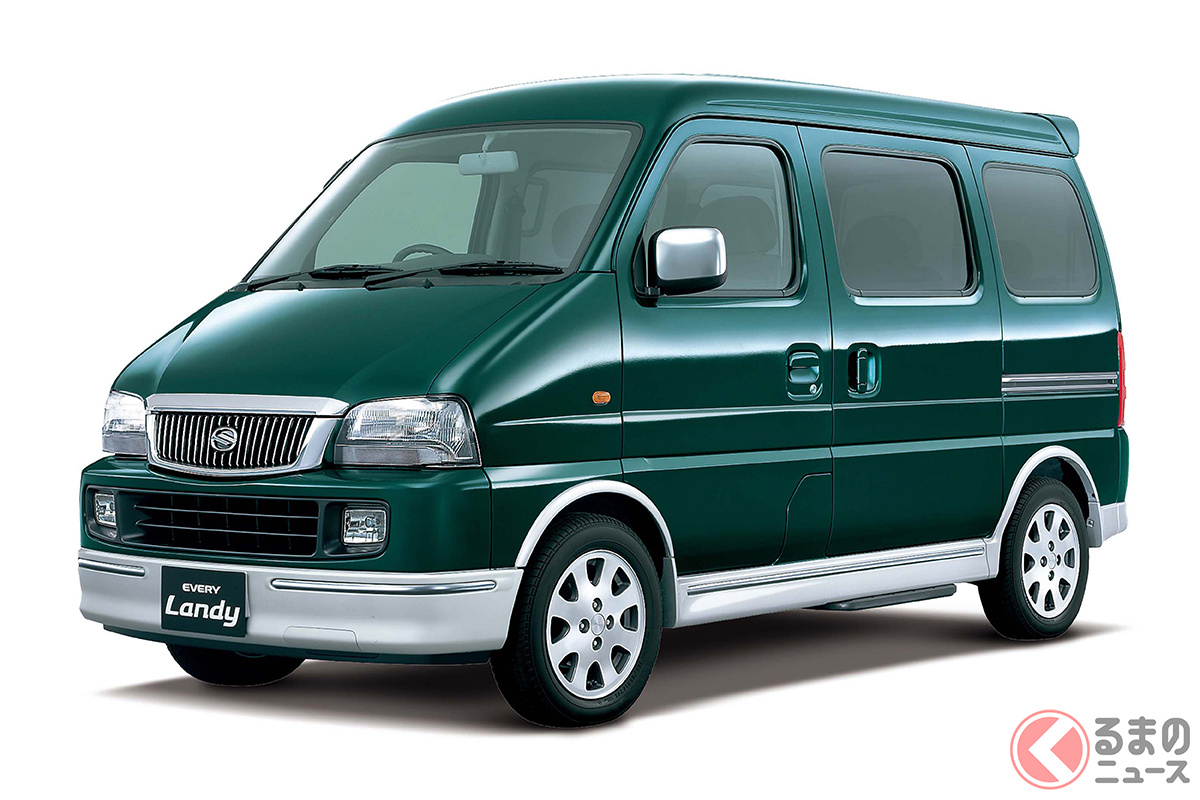 ゴージャスな装飾で「軽」感を払拭!? 極小ボディで3列レイアウトを成立させたスズキ「エブリイランディ」