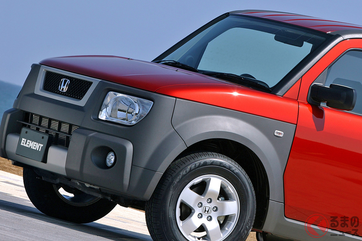 2002年デビューが「信じられない」! 今見ても古くないホンダの斬新SUV「エレメント」