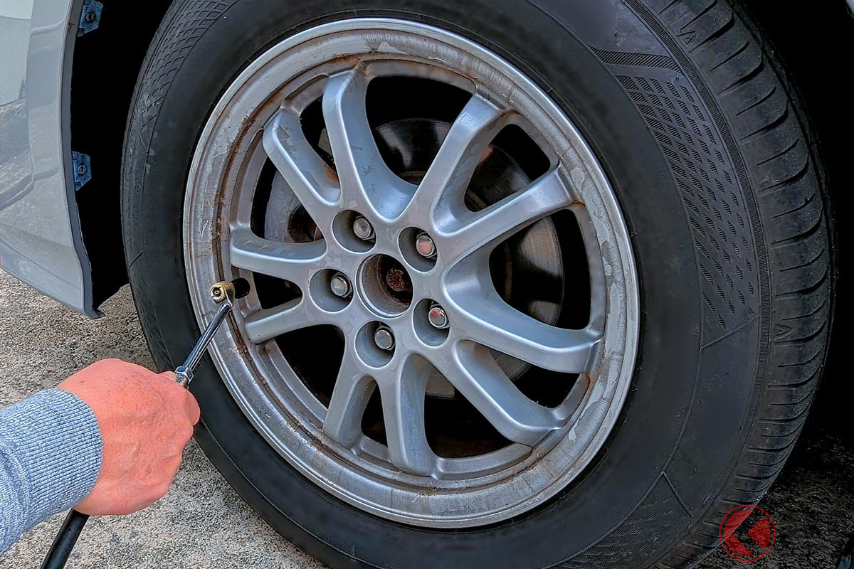 タイヤに窒素ガス充填のメリットは？（イメージ）