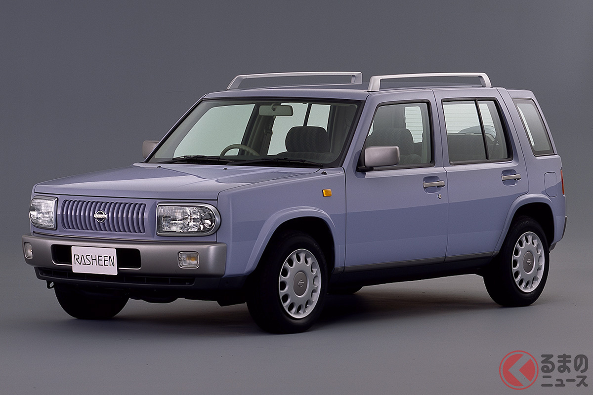 直線基調の懐かしいデザインだとして、1990年代当時も異端の存在だった日産「ラシーン」