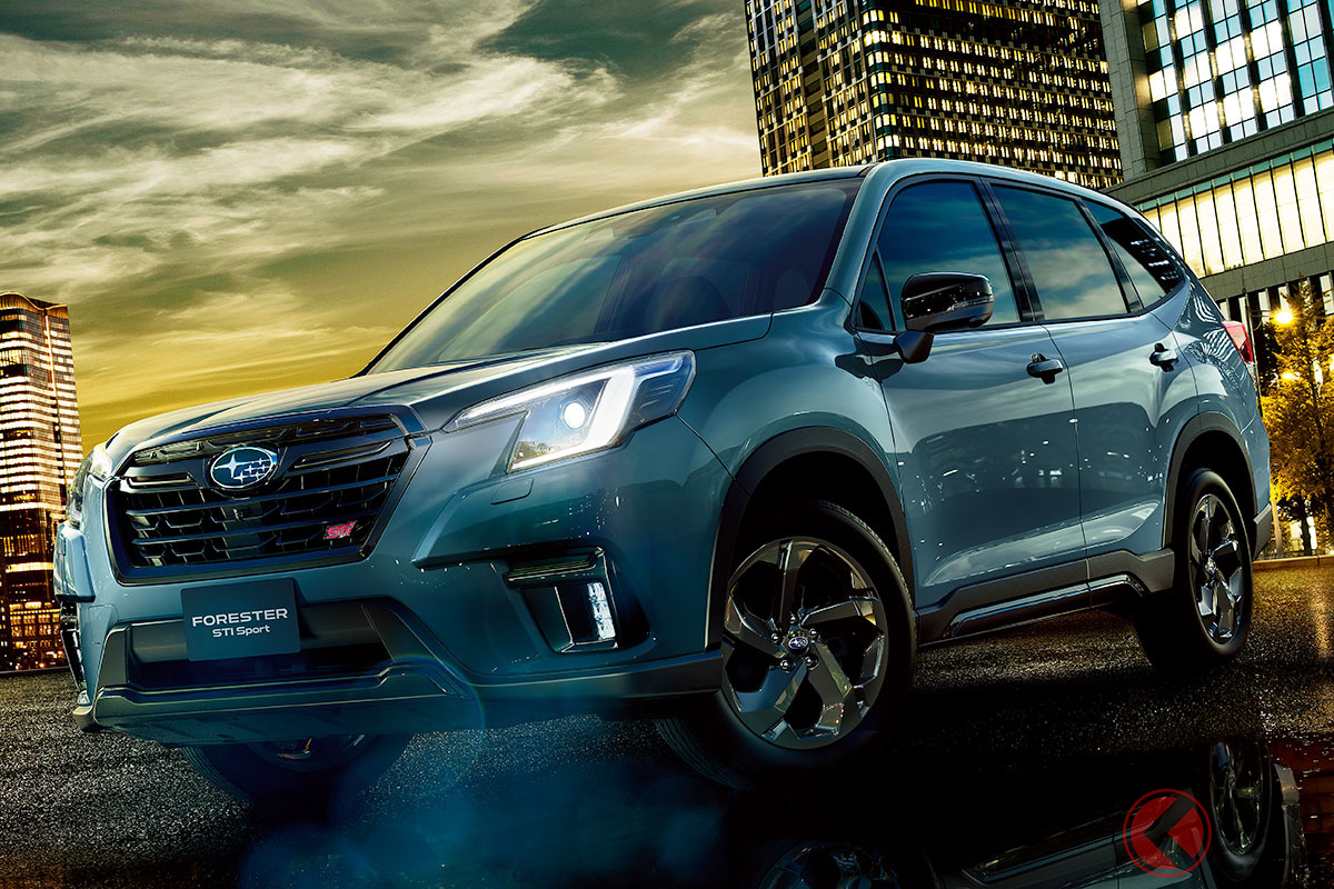 従来「フォレスター」に設定された「STIスポーツ ブラックインテリア セレクション」(特別仕様車)