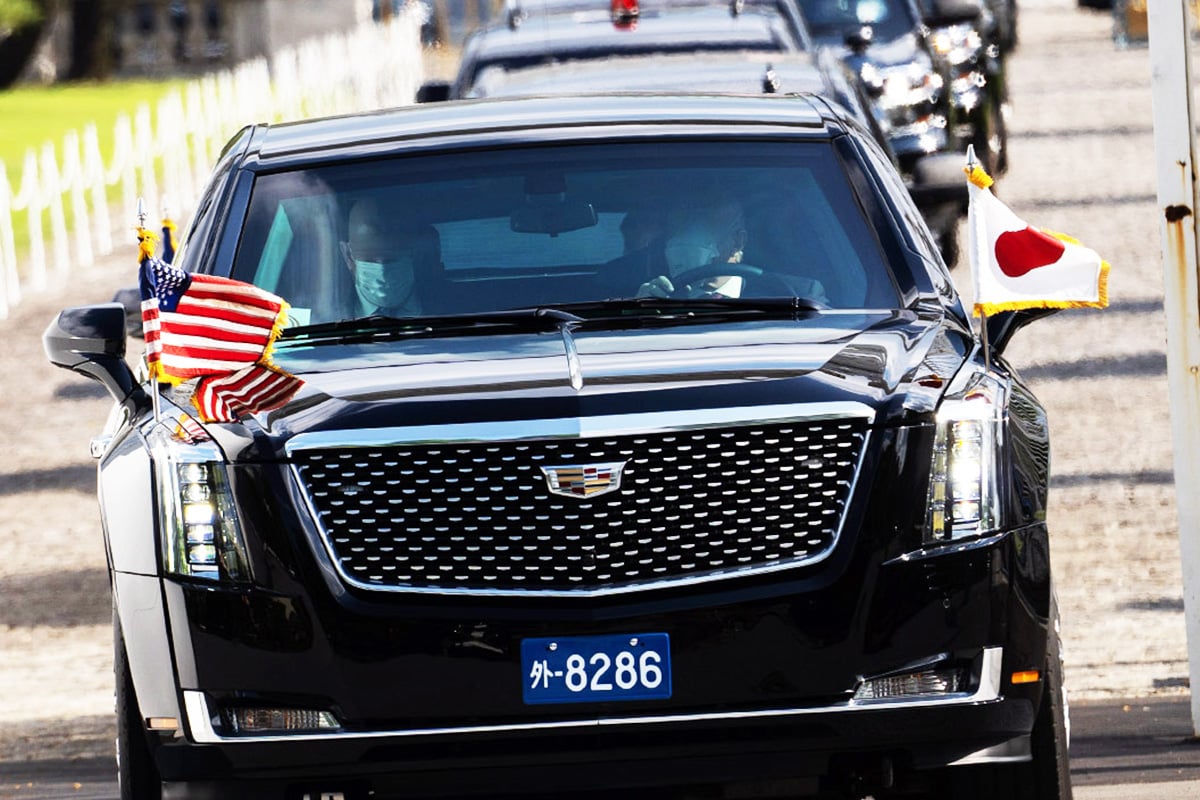 G7広島サミットに合わせてジョー・バイデン大統領と共に地上最強の大統領専用車「キャデラック・ワン」こと「ビースト」が来日した（画像は2022年5月来日時のもの／撮影：加藤博人）