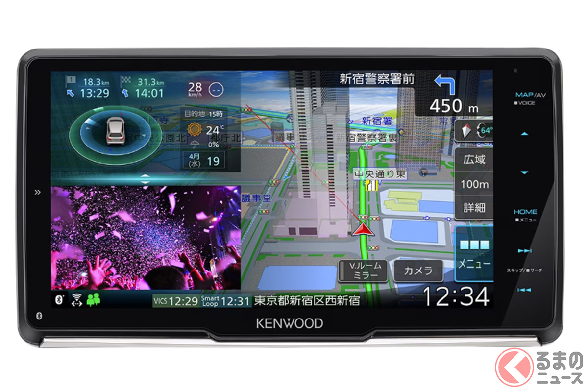 「ハイ彩速」の声で操作が可能に!(写真は「MDV-M910HDF」)