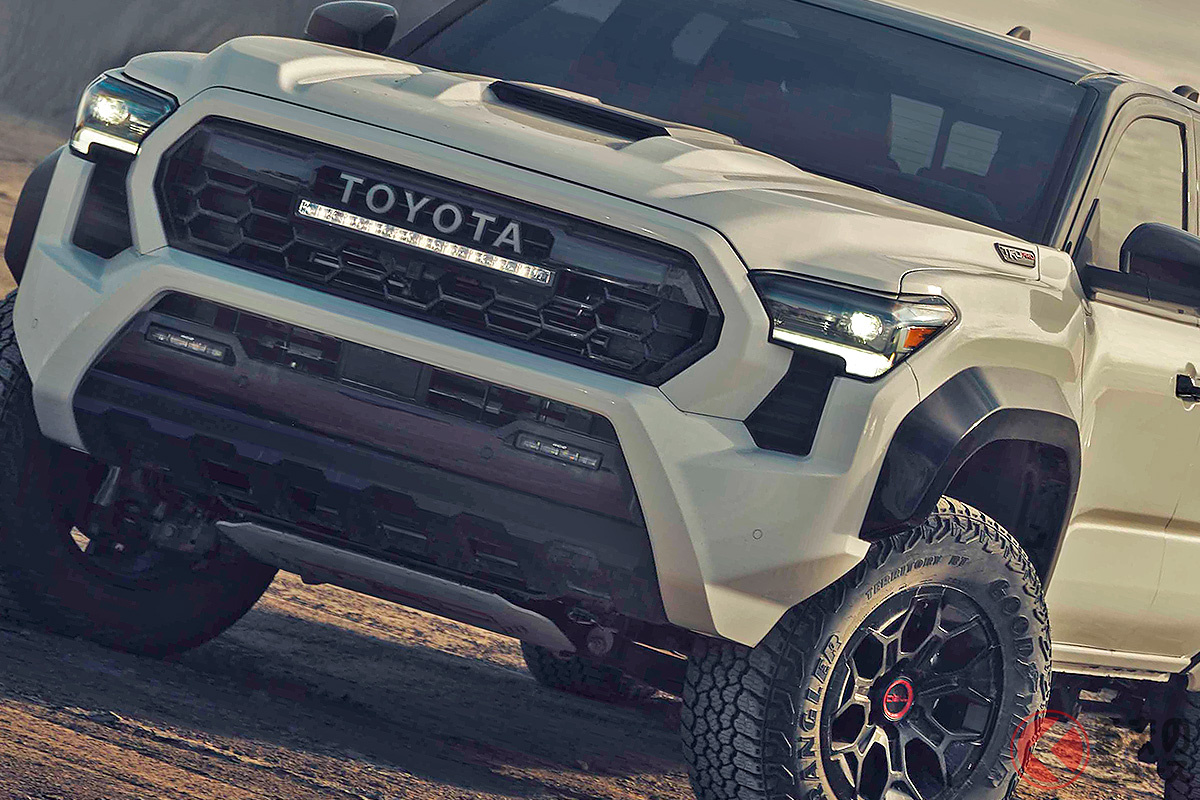 北米ならではのド迫力に感動! 米国で発表されたトヨタ 新型「タコマ」(写真はオフロード仕様「TRD Pro」)