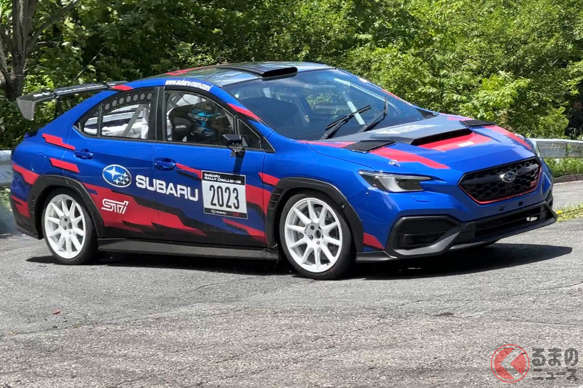 スバルは公式SNS「SUBARU/STI MOTORSPORT」にてテスト模様を投稿した(画像:公式SNS「SUBARU/STI MOTORSPORT」)