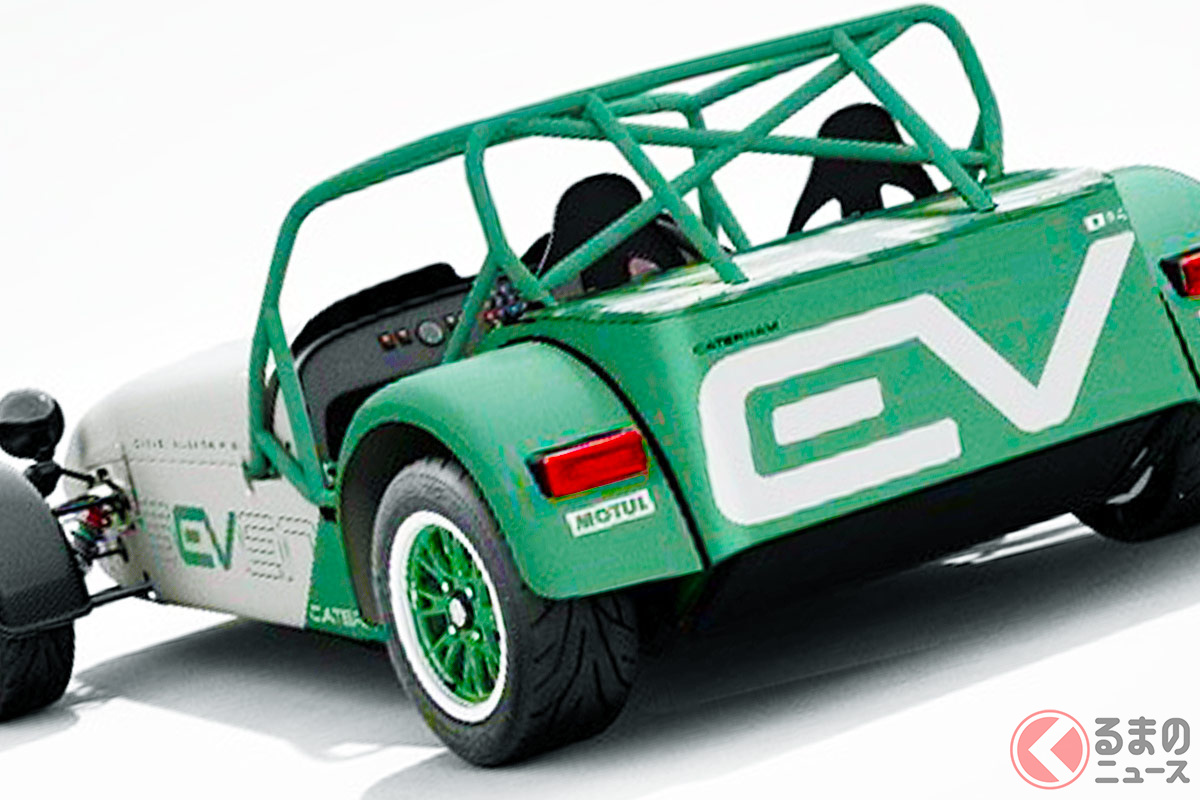 ケータハムが公開した新型FRスポーツカー「EVセブン」
