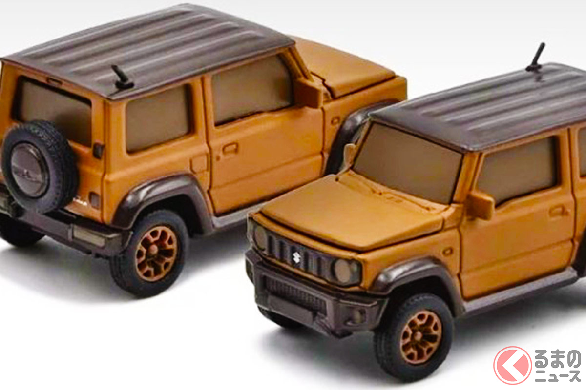 「ジムニーシエラの形をした巨大なケーキ」を再現した、1/64スケールのダイキャスト製ミニカー