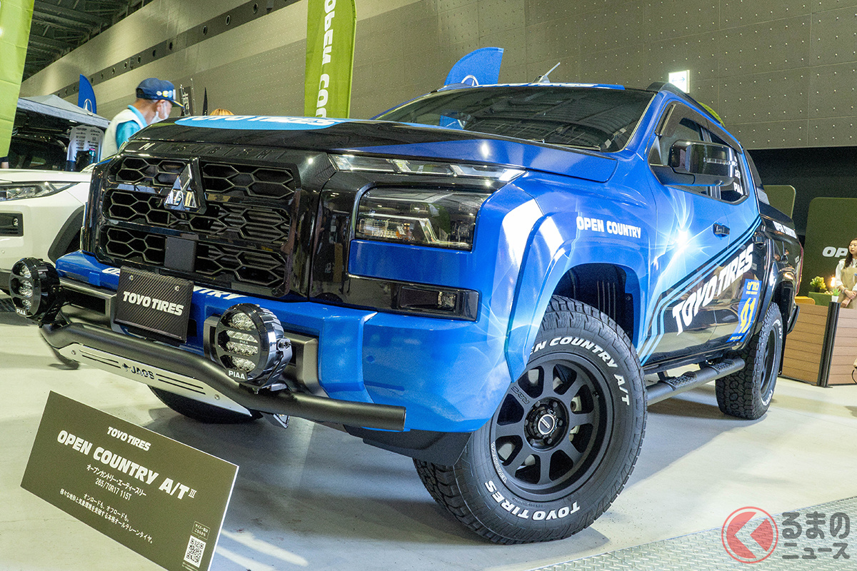 多数の来場者の注目を集めた三菱「トライトン」