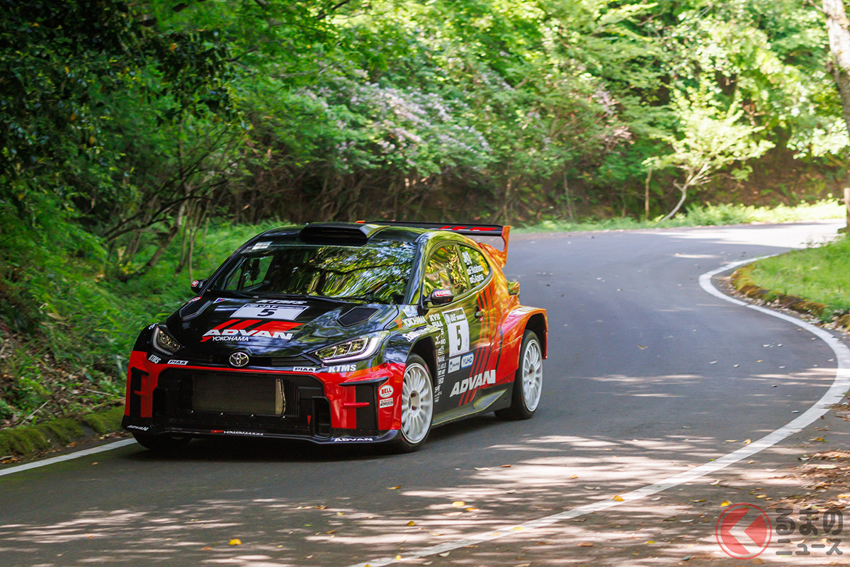 全日本ラリー選手権第4戦「ラリー丹後」を走行する奴田原文雄・東駿吾組のGRヤリスRally2