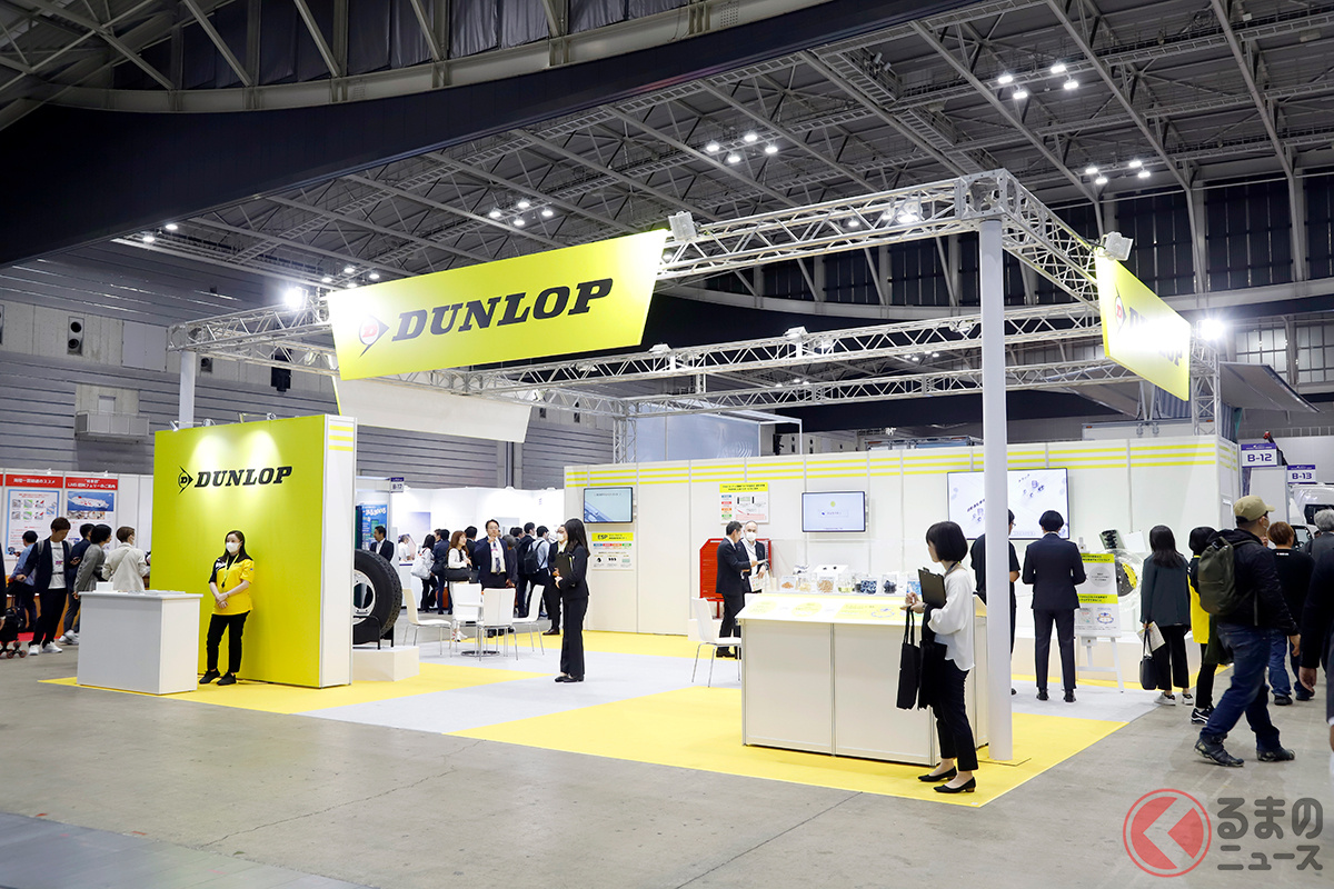 「ジャパントラックショー2024」ダンロップブースの様子