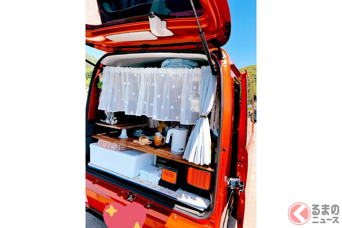 女子ひとりで2泊3日を実践 新型 アトレー 車中泊仕様が凄い 自分好みの 快適軽バン の魅力は くるまのニュース 女子ひとりで2泊3日を実践 新型 アトレー 車中泊仕様が凄い 自分好みの 快適軽バン の魅力は くるまのニュース