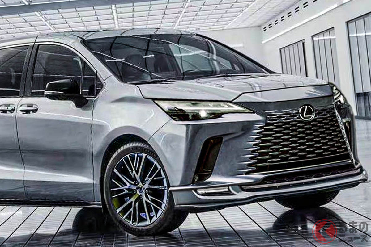 トヨタ最大級ミニバン「シエナ」をレクサス化した「LM600」のレンダリング(photo:jim)