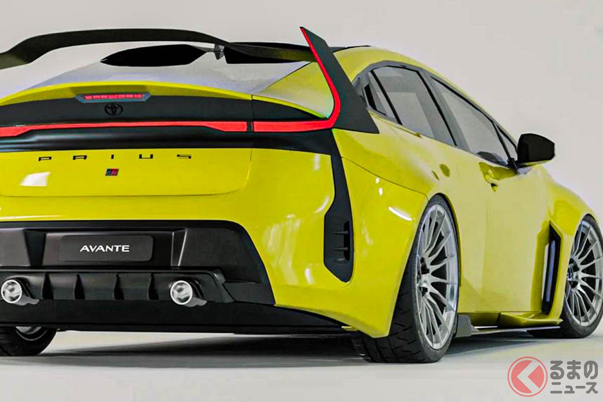トヨタ新型「プリウス」に「GRカローラ」オマージュのカスタムしたレンダリング(Photo:AVANTEE DESIGN)