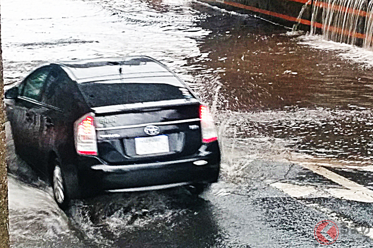 ガード下などは冠水のおそれも