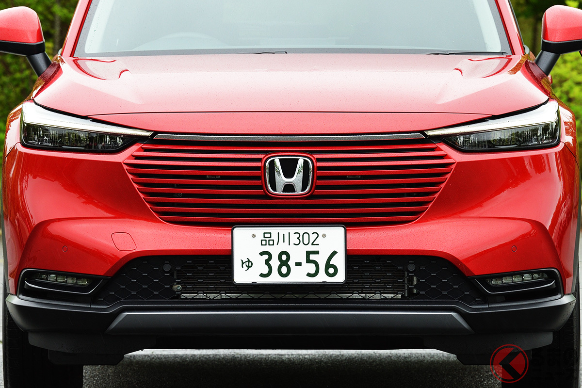 グリルレス風デザインが話題となったホンダ「ヴェゼル」