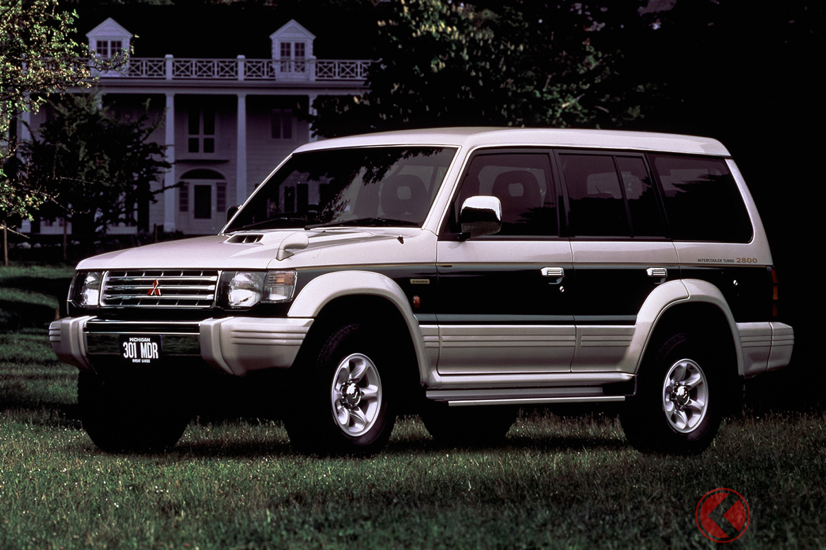 1980年代から1990年代にかけて三菱の全盛期を象徴する存在だった「パジェロ」(写真は2代目モデル)