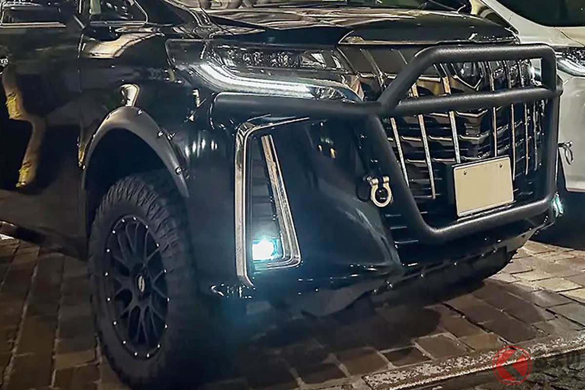 リフトアップで迫力増した「アルファードクロスオーバー」