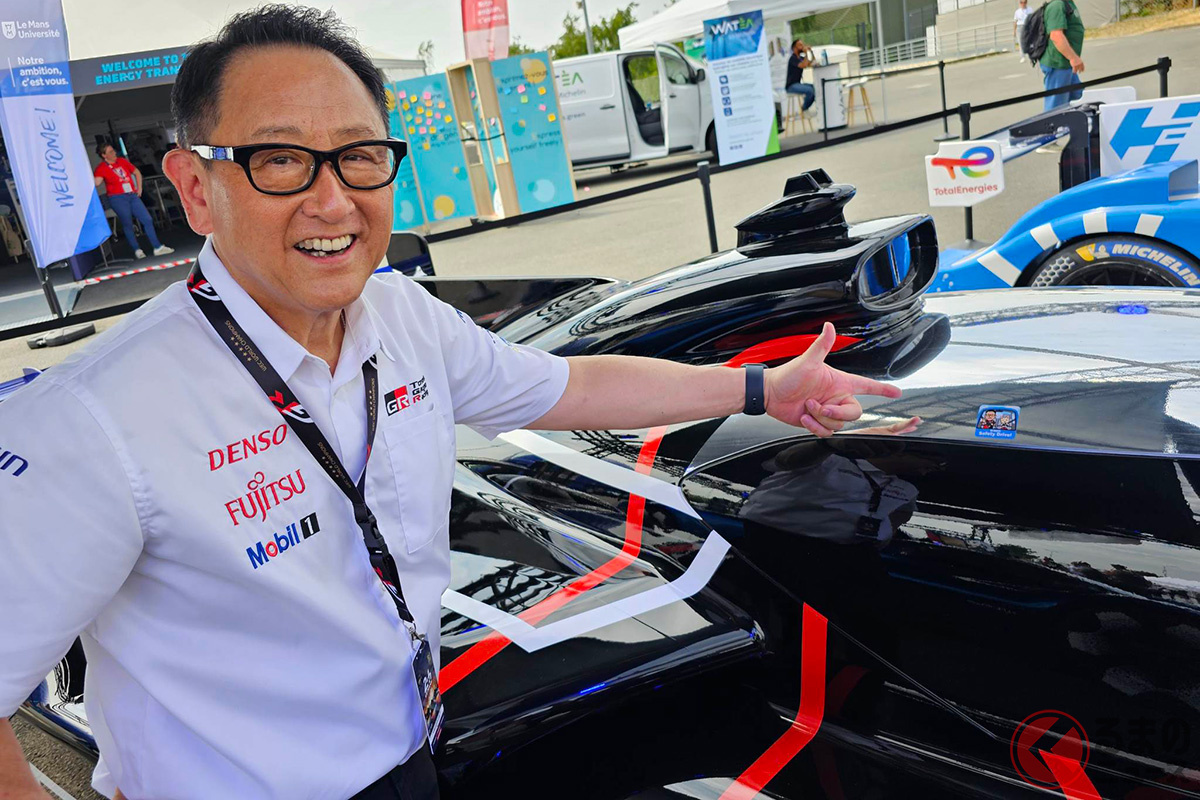 モリゾウ選手と水素エンジン車両のコンセプトカー「GR H2 Racing Concept」