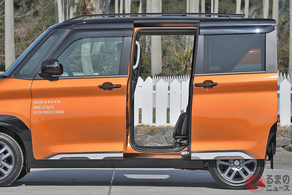 めちゃ便利! 乗降性良く荷物も積みやすい後席両側スライドドアを備えた三菱 新型「デリカミニ」