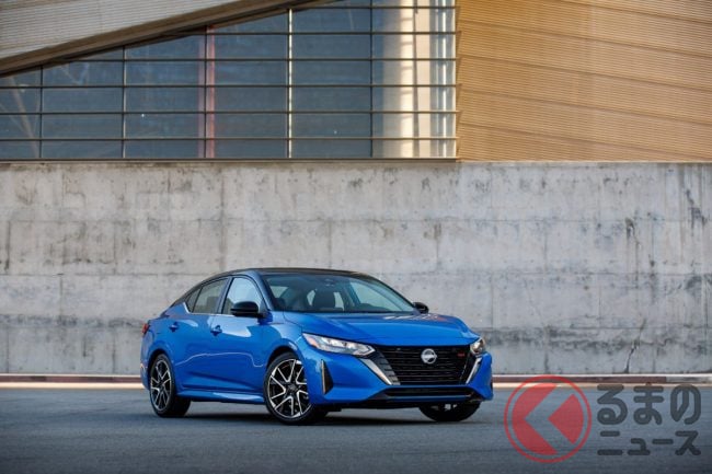 日産がMTアリの「新型セダン」発売へ めちゃスポーティな「精悍顔」採用! カッコイイ「セントラ」米に投入