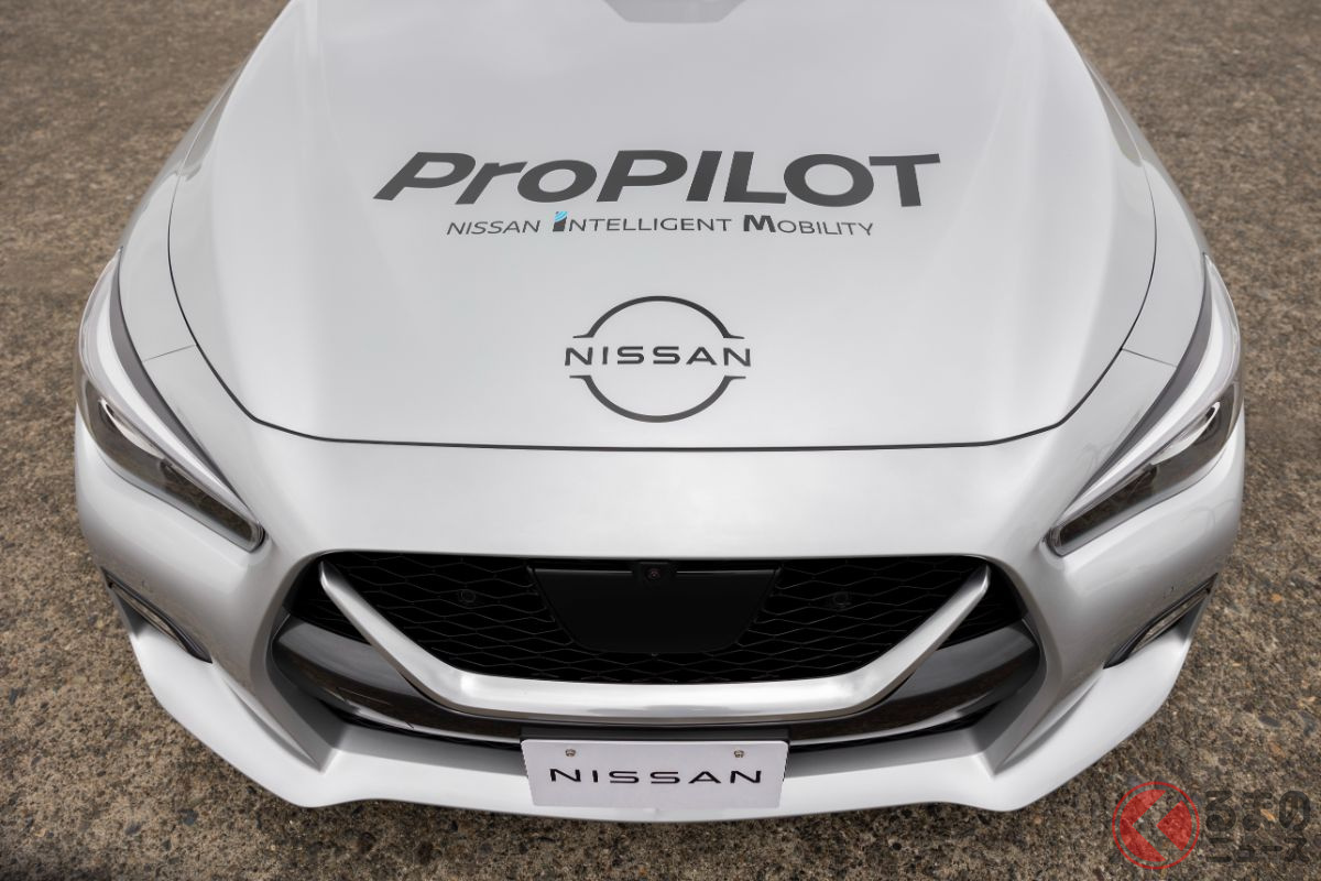 次世代の運転支援技術「ProPILOT」27年に登場! 「スカイライン試作車」の技術が大幅進化か(画像は過去の試作車)