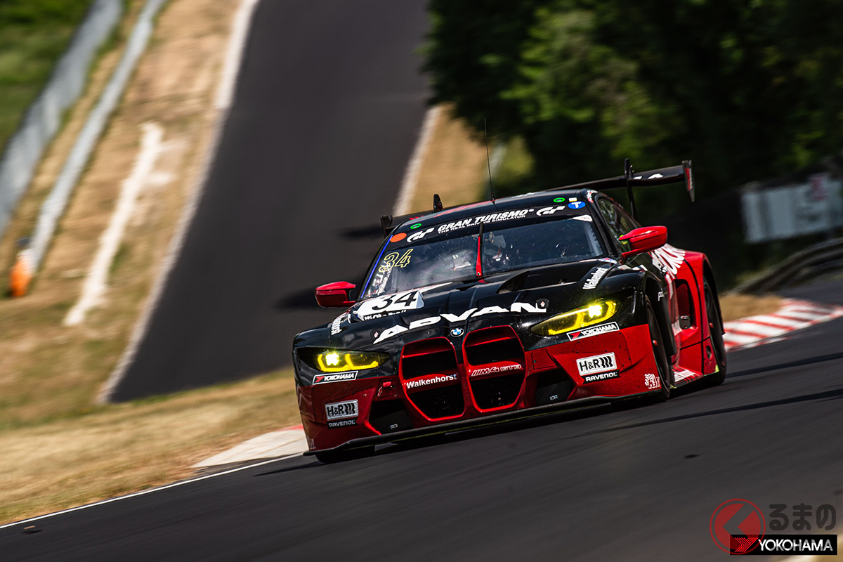 「NLS」の第4戦で総合優勝した34号車「BMW M4 GT3」