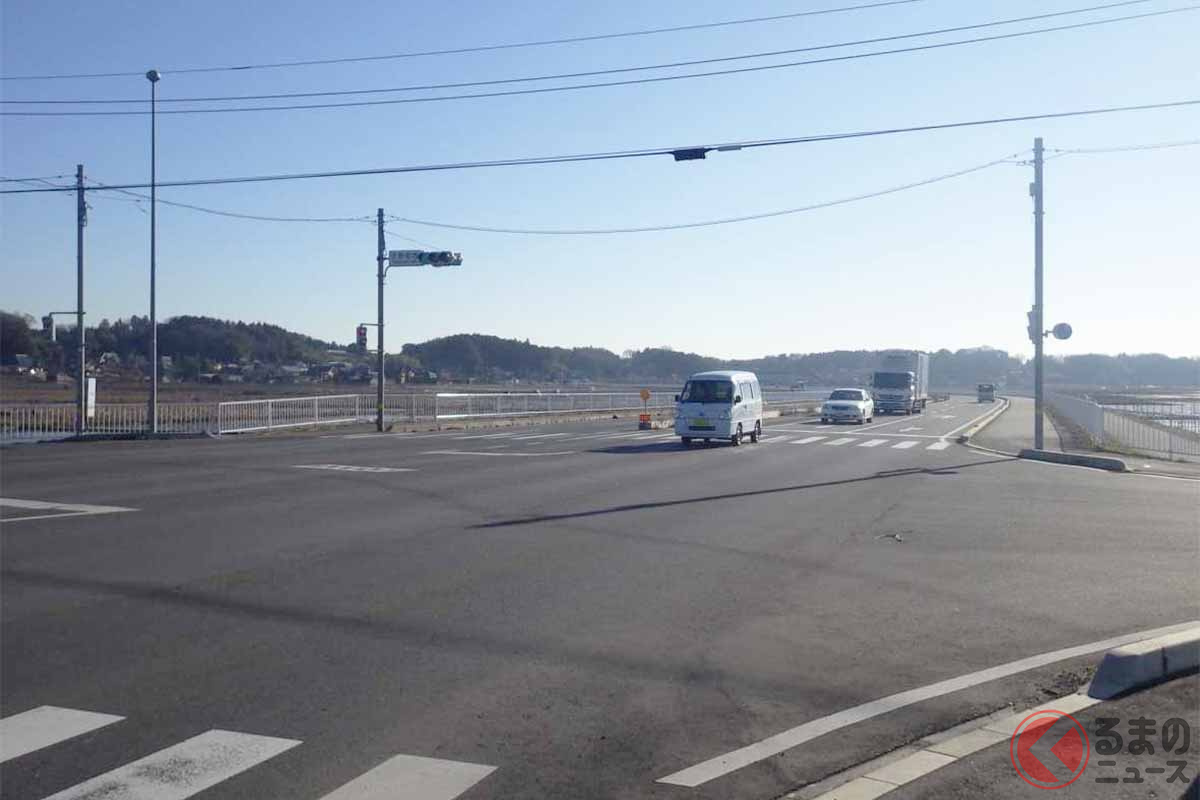 国道354号土浦バイパスの既開通区間(土浦市手野町)(画像:茨城県)