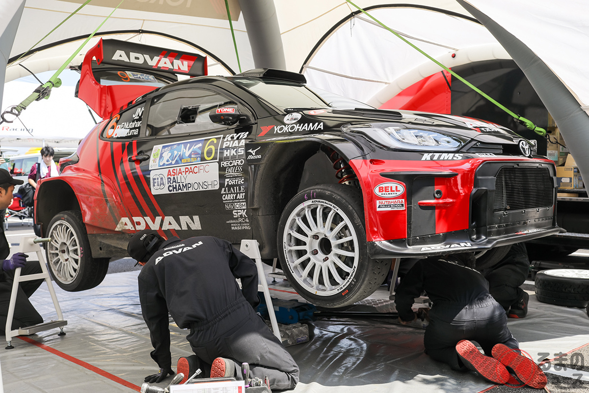 奴田原文雄・東駿吾組のGRヤリスRally2