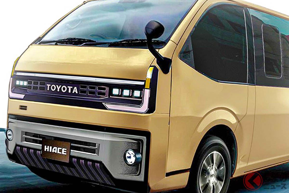 トヨタ次期型「ハイエース」は新型なのか改良型なのか…(画像はジムニーとコザクラインコとポルシェによる予想CG)