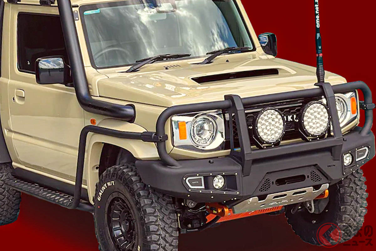 スズキ「ジムニーシエラ」に”ランクル70”風カスタムをした「TOYZUKI」