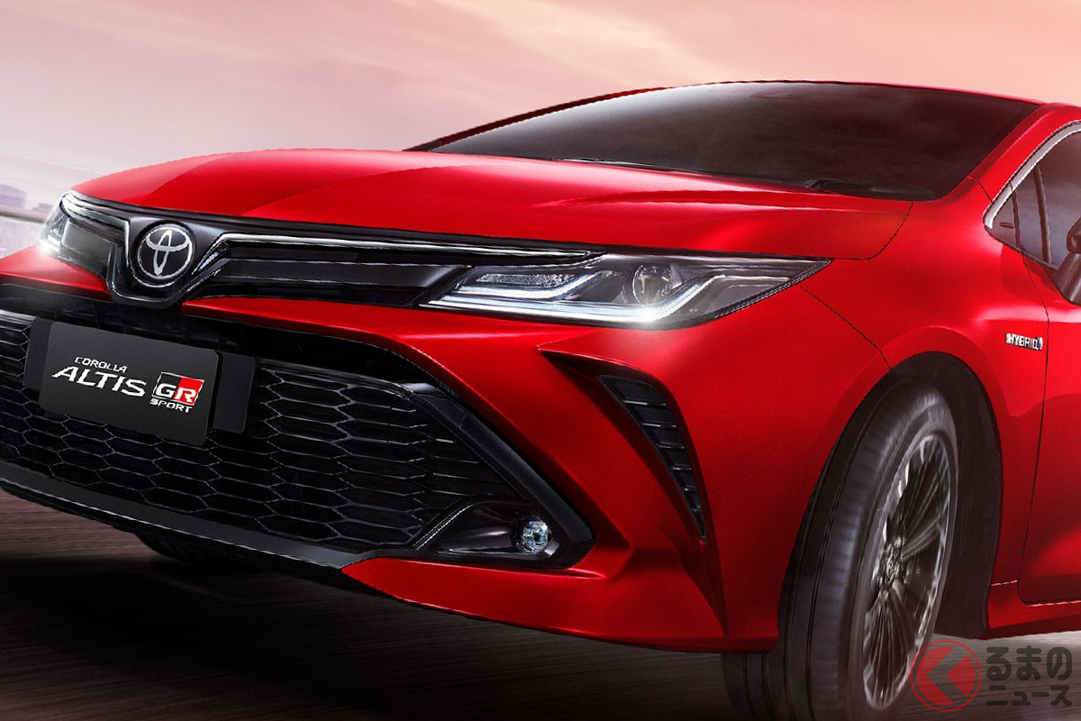 迫力顔がイイ! トヨタ新型「カローラアルティスGRスポーツ」