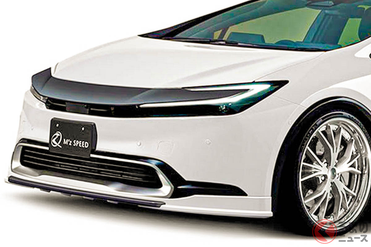 ハンマーヘッドを黒に! エムズスピードの新型「プリウス」用エアロ完成予想CG