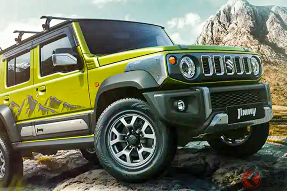 純正アクセサリーパーツを装着したスズキ新型「ジムニー5ドア」