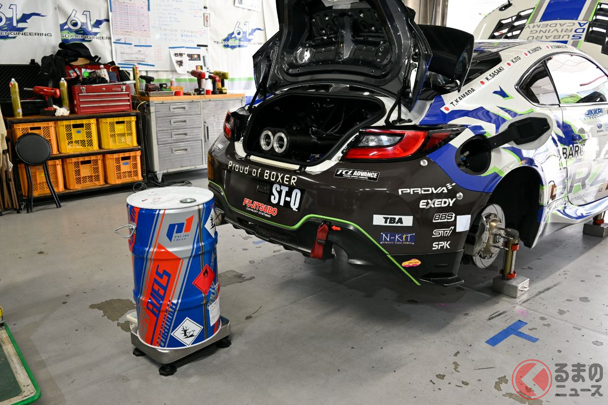 今回の菅生では改良されたカーボンニュートラル燃料が使われた