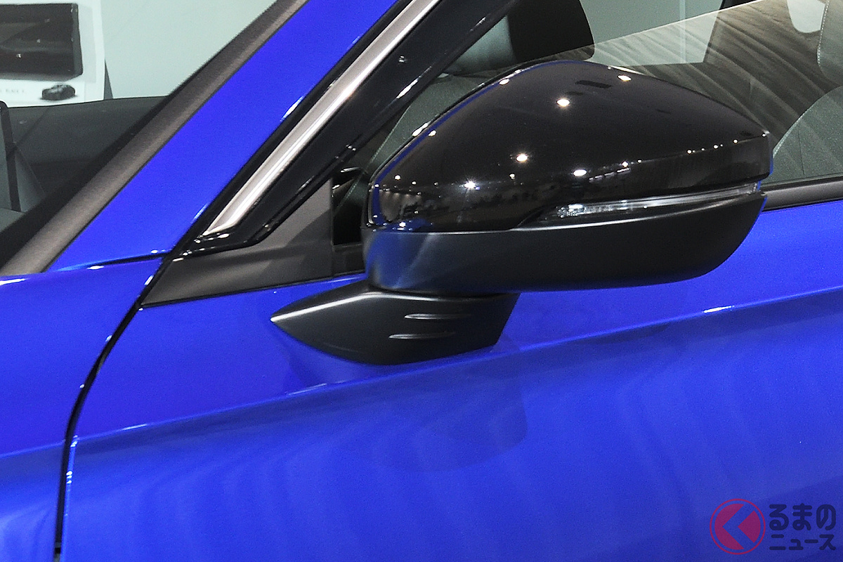 ホンダでは「シビック」などにドアミラー下部の気流乱れ抑制する「ボルテックスジェネレーター形状」を採用している