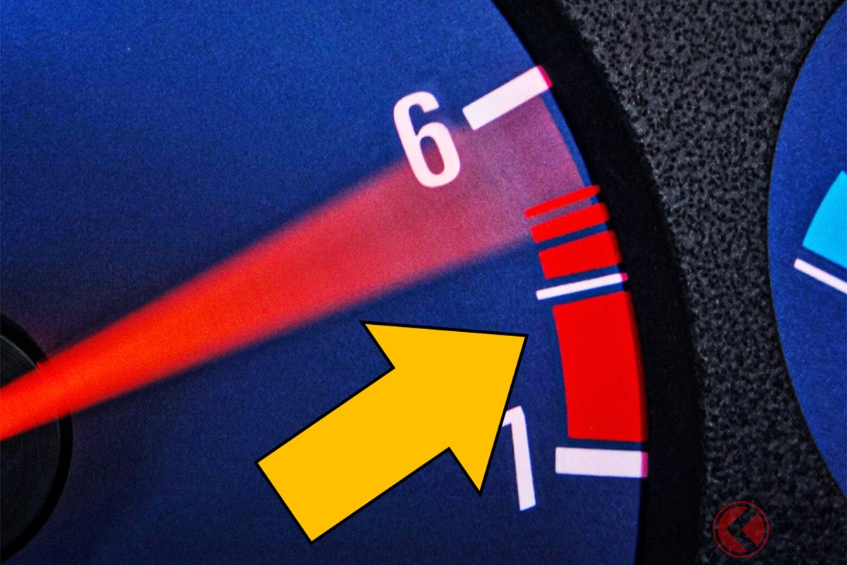 「タコメーター」赤い領域の意味は?