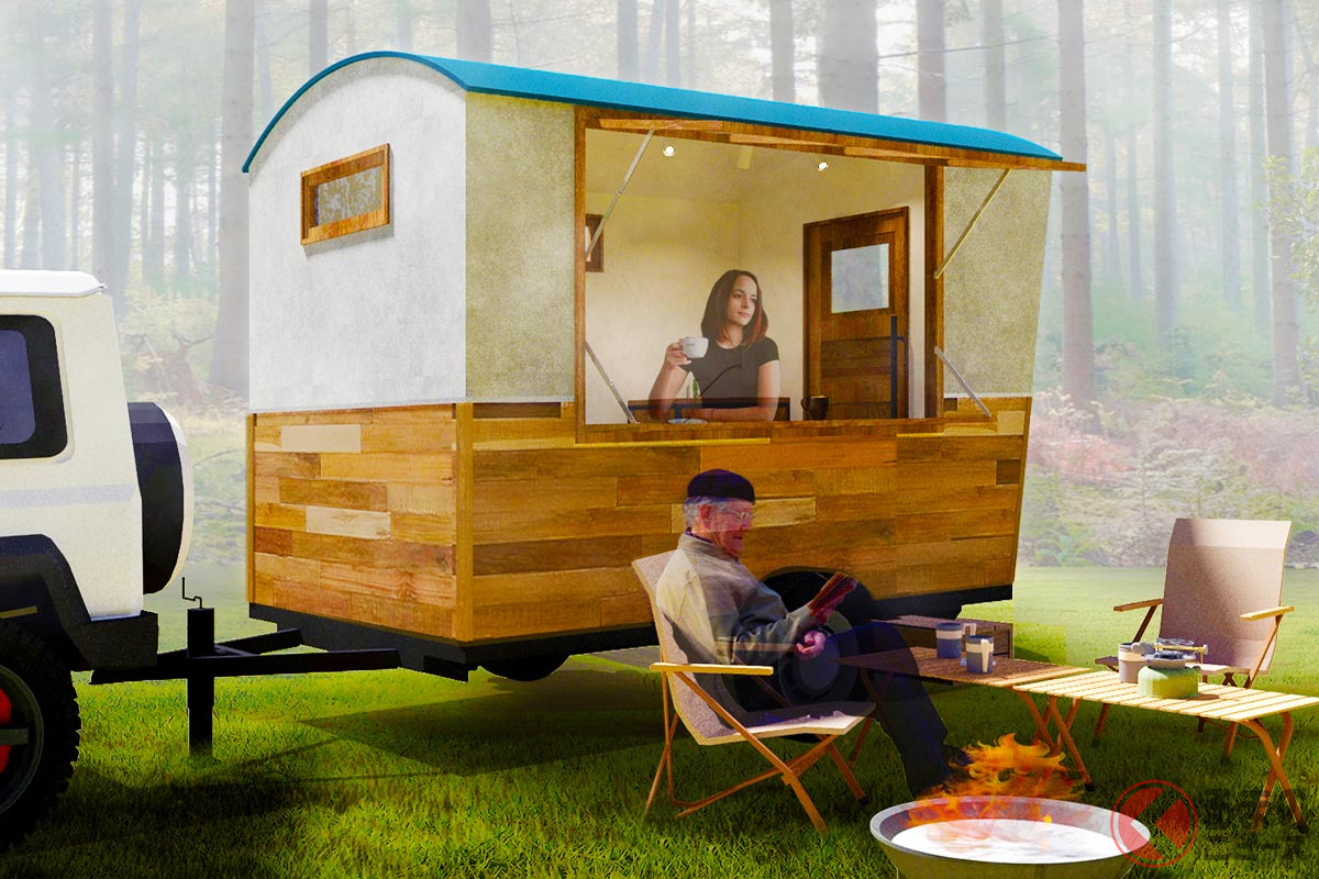 移動させることが可能なタイニーハウス「ROADIE mini」