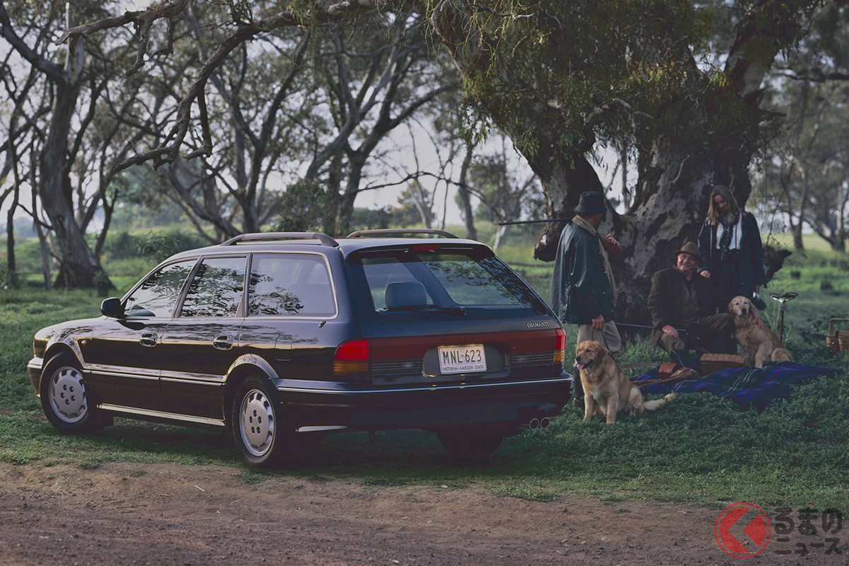 ワゴンブームの真っ只中に登場した三菱「ディアマンテワゴン」はオーストラリア製の輸入車でした