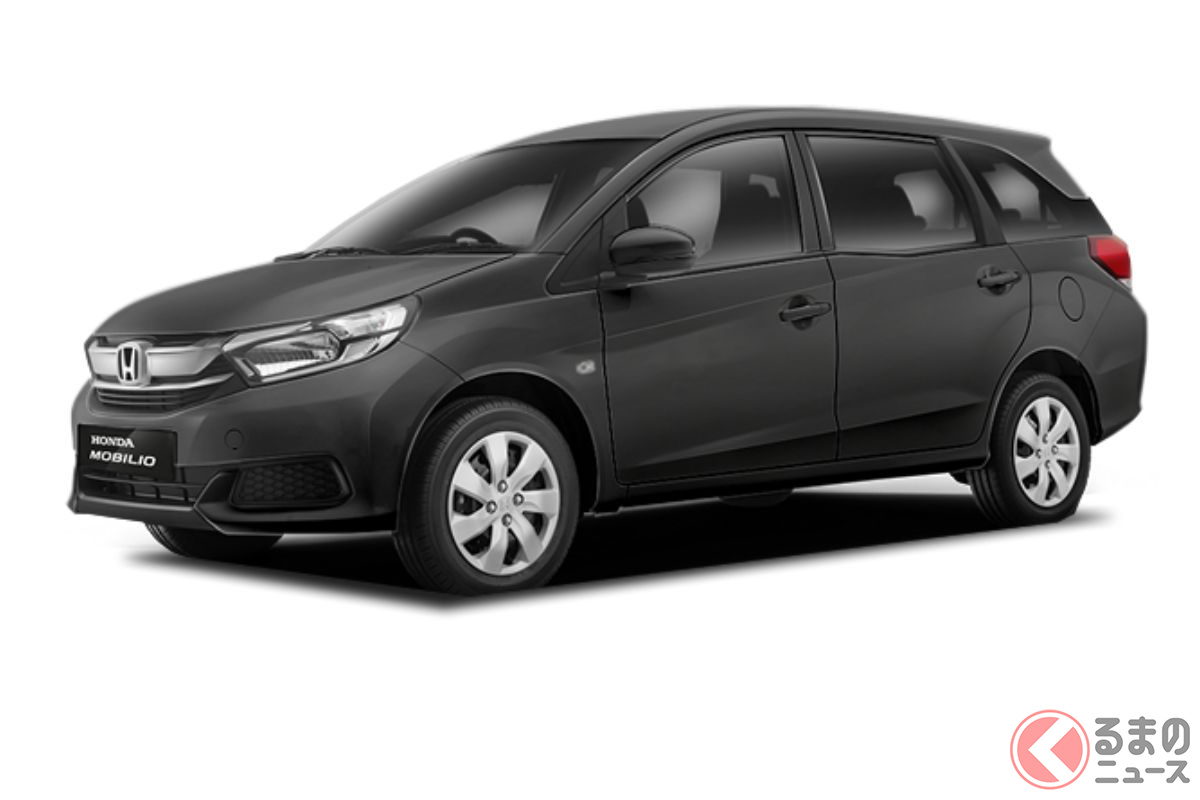 インドネシアで販売されるヒンジ式ミニバンのホンダ「モビリオ」は全高1700mm以下