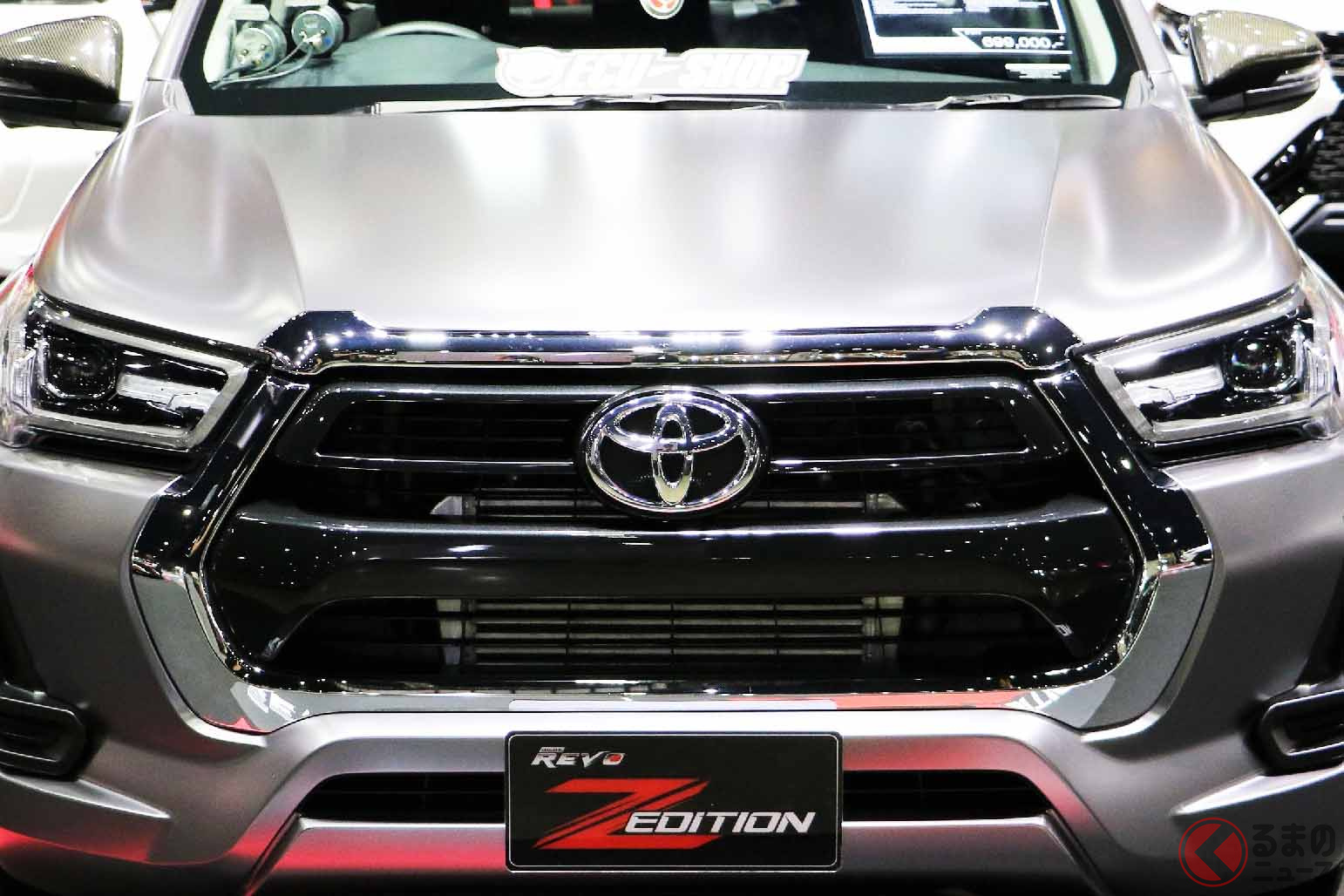 「バンコクオートサロン2023」で展示されたトヨタ「ハイラックスレボ・ツインターボ」