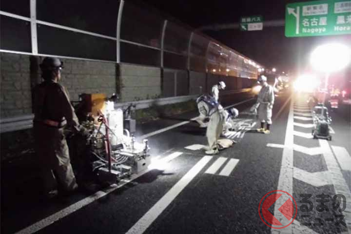集中工事で行う道路維持作業のイメージ(画像:NEXCO中日本)
