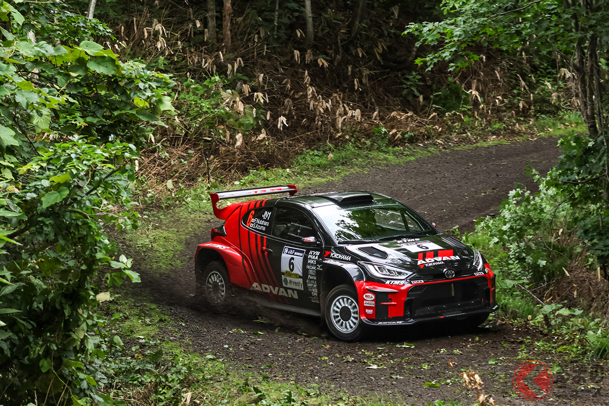 奴田原文雄・東駿吾組のGRヤリスRally2