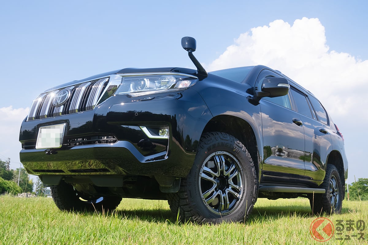 グッドイヤー「ラングラー デュラトラック RT」を装着したトヨタ「ランドクルーザープラド(150系)」