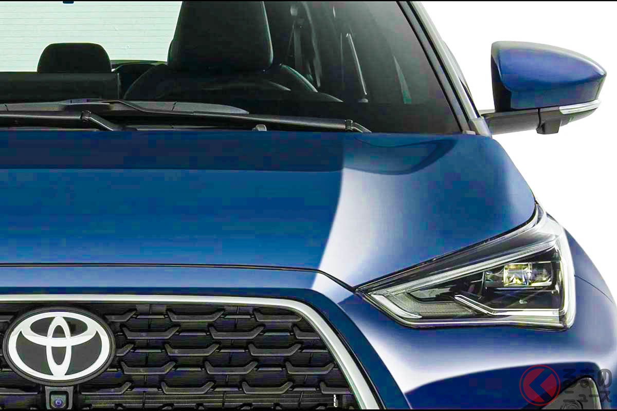 公開されたトヨタ新型「ヤリス」の一部画像