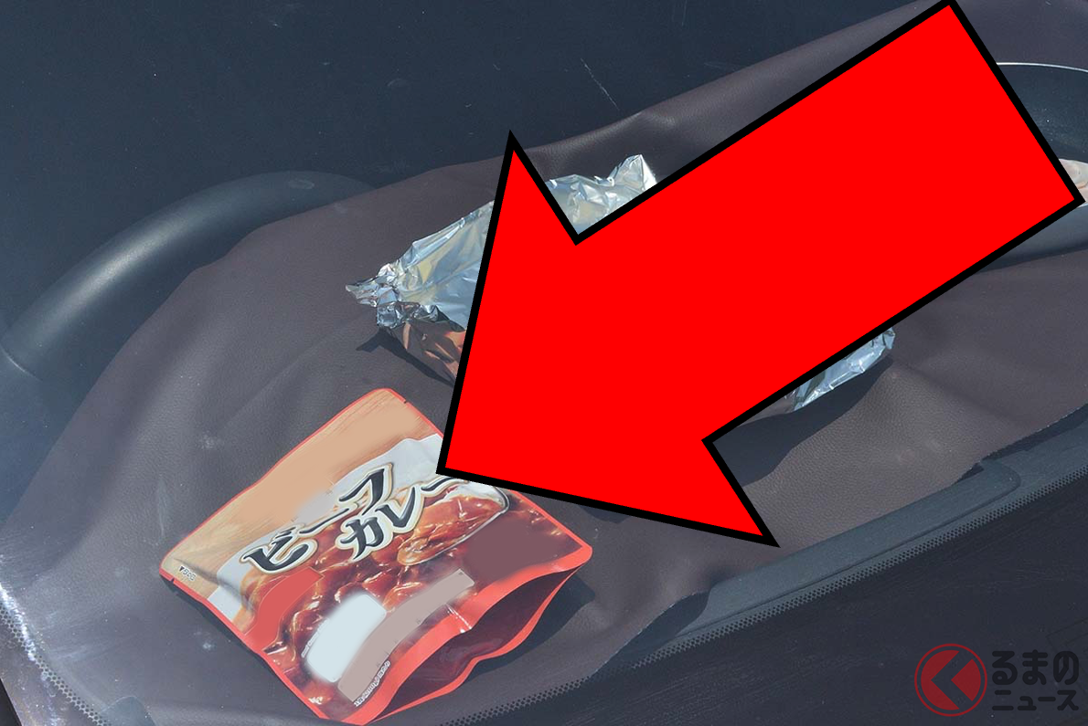 ダッシュボードにレトルトカレー放置したら…食べられるのでは?