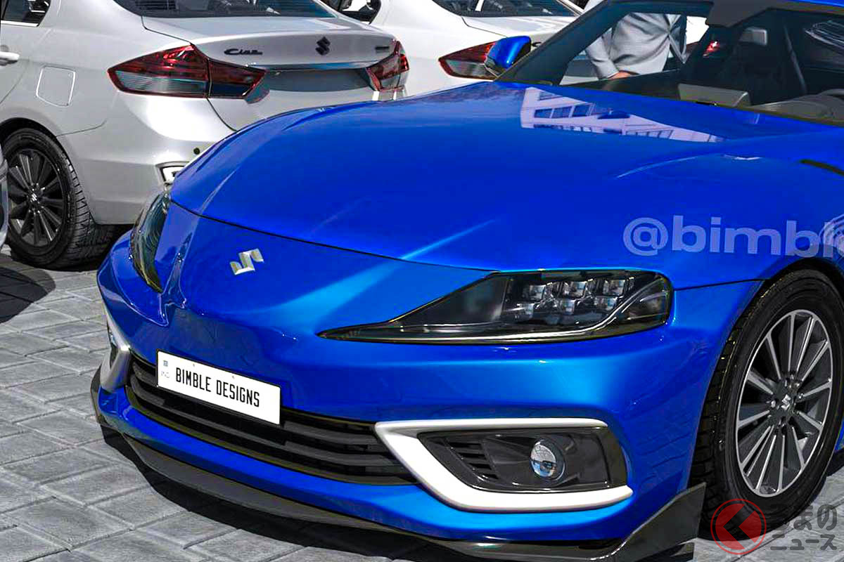 Mridul Basist氏が製作した「スズキ スープラ」のCG(Photo:bimbledesigns)