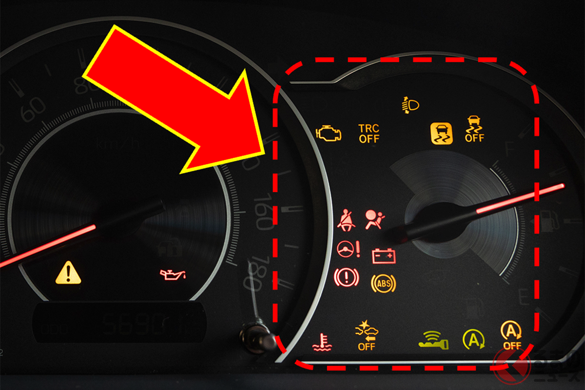 多すぎない? クルマの様々な警告灯(画像はイメージ)
