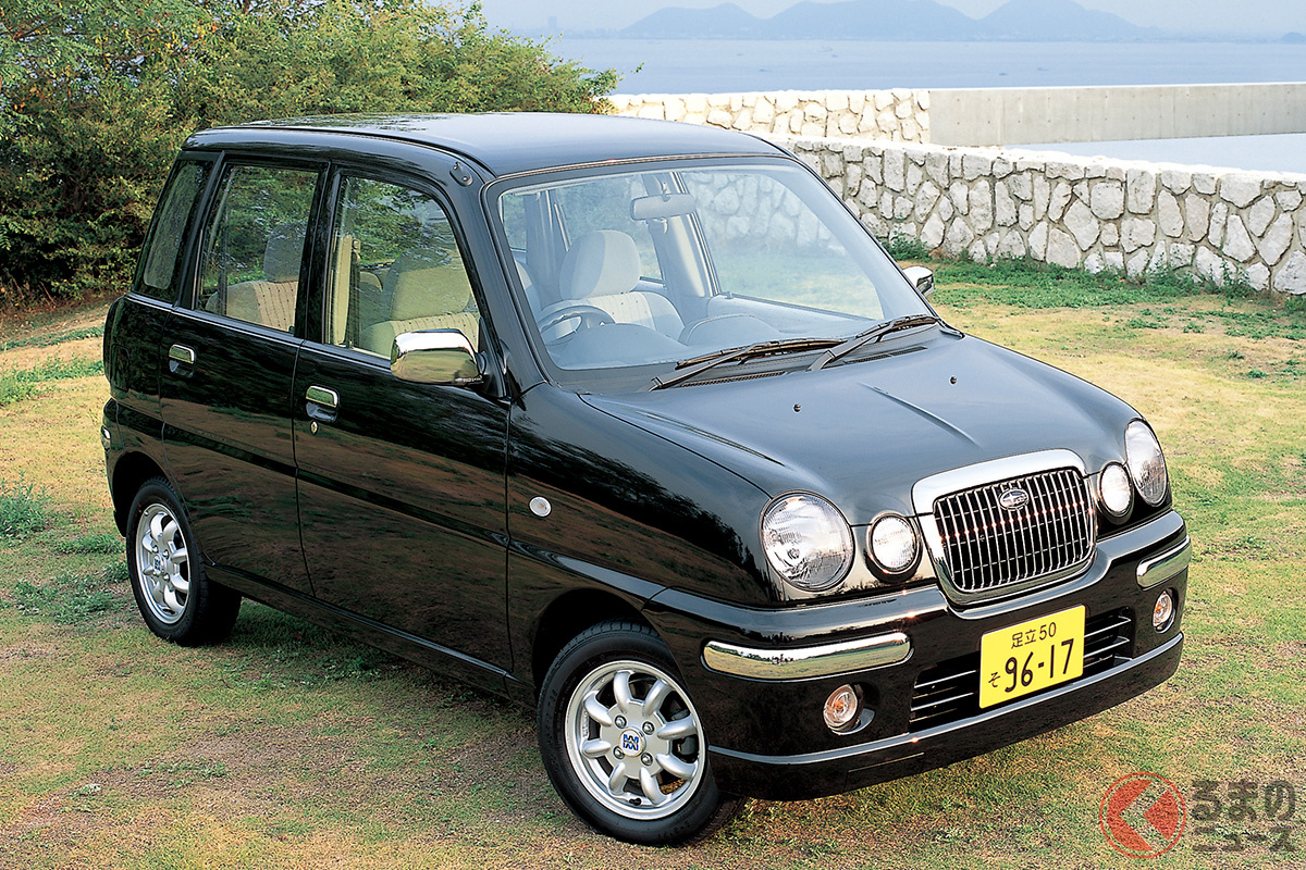 写真はスバルの軽ハイトワゴン「プレオ」に1999年追加設定されたクラシック仕様「プレオ ネスタ」