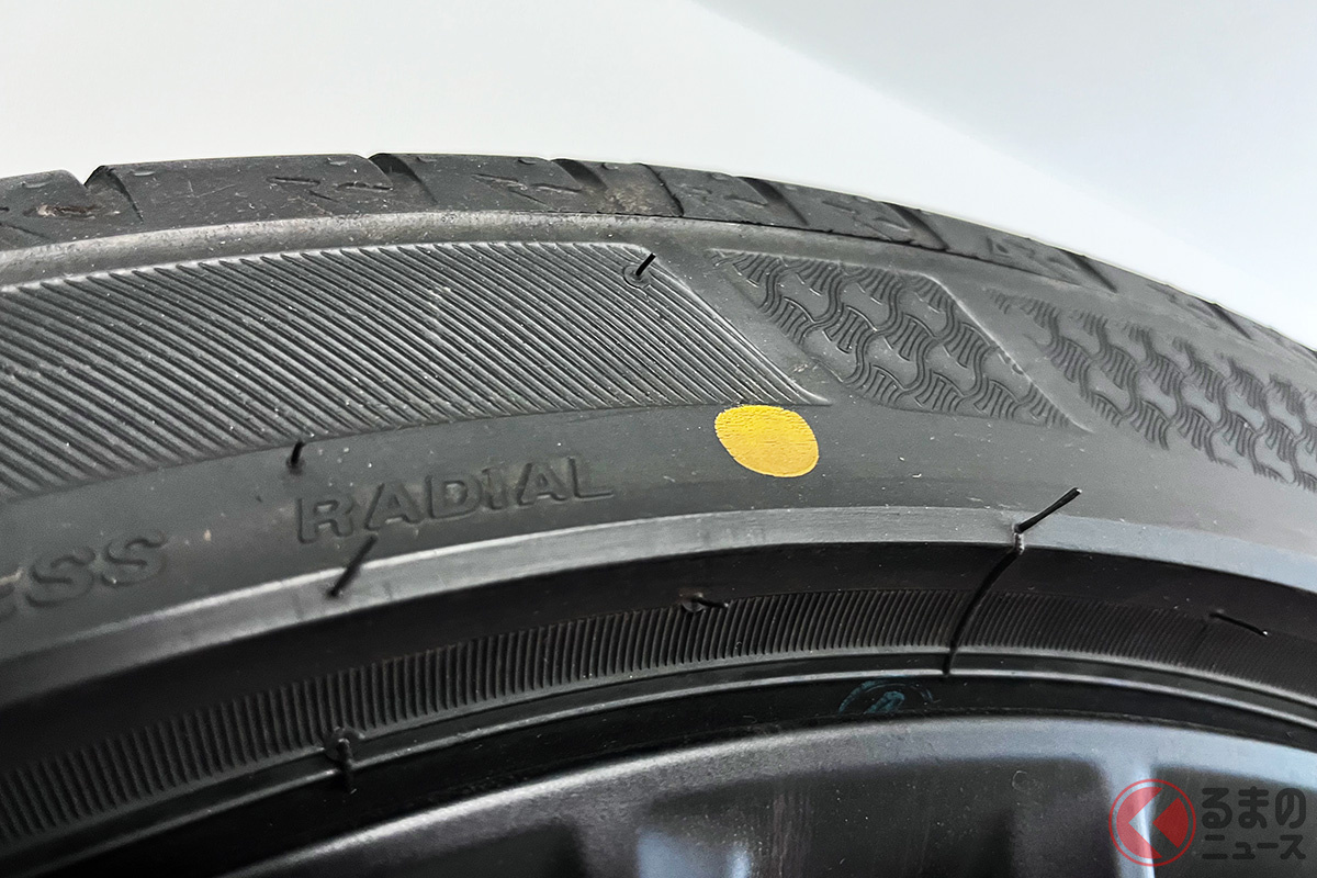 黄色のマークは「軽点マーク」という