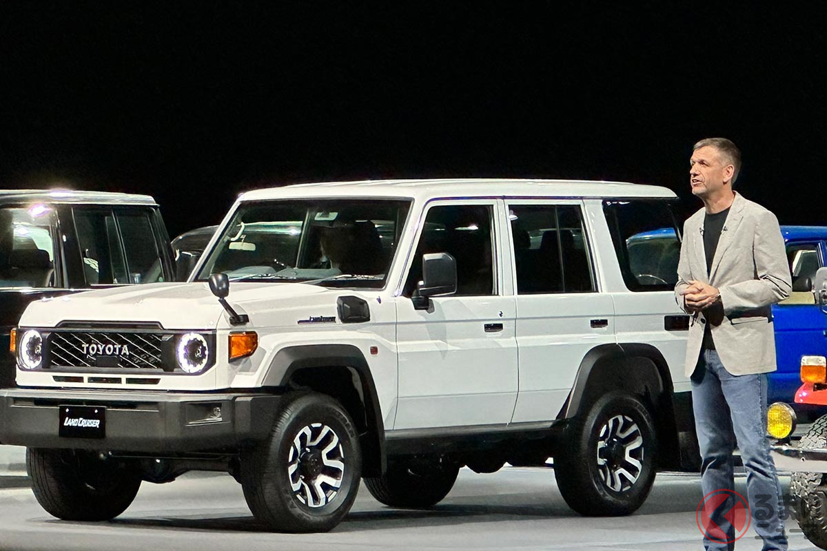 新「ランドクルーザー70」もお披露目された